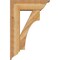 Ekena Millwork Westlake Traditional Rough Sawn Bracket w/ Offset Brace, Western Red Cedar, 8"W x 24"D x 36"H BKT0806X24X36WTL01RWR - alternate 2
